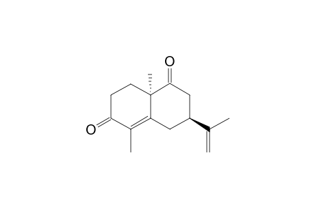 (3S,8aR)-5,8a-dimethyl-3-(prop-1-en-2-yl)-3,4,8,8a-tetrahydronaphthalene-1,6(2H,7H)-dione