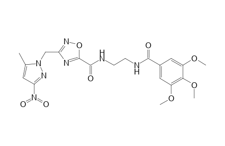 1,2,4-Oxadiazole-5-carboxamide, 3-[(5-methyl-3-nitro-1H-pyrazol-1-yl)methyl]-N-[2-[(3,4,5-trimethoxybenzoyl)amino]ethyl]-