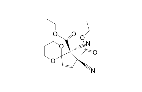 trans-diethyl 1,2-dicyano-6,10-dioxaspiro[4.5]dec-3-ene-1,2-dicarboxylate