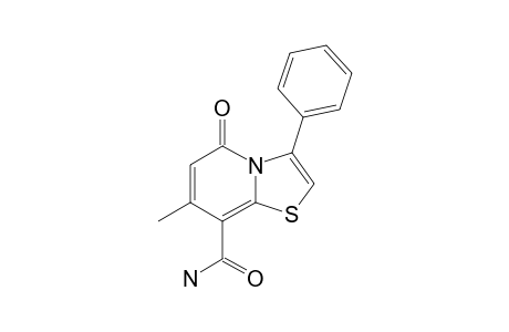 7-METHYL-5-OXO-3-PHENYL-5H-THIAZOLO-[3,2-A]-PYRIDINE-8-CARBOXAMIDE