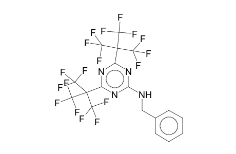 N-Benzyl-4,6-bis[2,2,2-trifluoro-1,1-bis(trifluoromethyl)ethyl]-1,3,5-triazin-2-amine