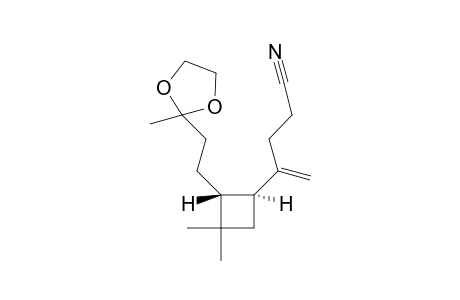 4-[(1S,2R)-3,3-Dimethyl-2-(3,3-ethylenedioxybutyl)cyclobutyl]pent-4-enitrile