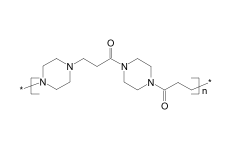 Poly(1,4-piperazinediyl-3-oxotrimethylene-1,4-piperazinediyl-1-oxotrimethylene)