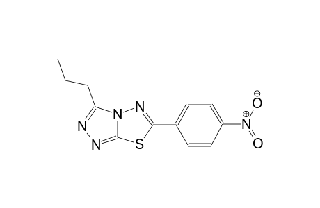 6-(4-nitrophenyl)-3-propyl[1,2,4]triazolo[3,4-b][1,3,4]thiadiazole
