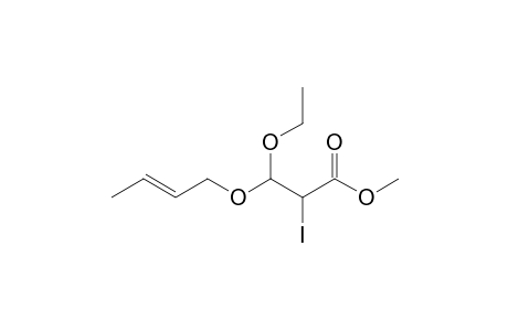 3-[(E)-but-2-enoxy]-3-ethoxy-2-iodo-propionic acid methyl ester