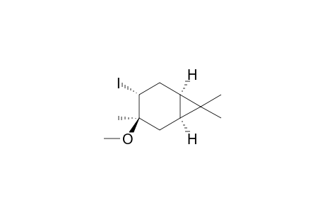(1R,3R,4R,6S)-3-iodanyl-4-methoxy-4,7,7-trimethyl-bicyclo[4.1.0]heptane