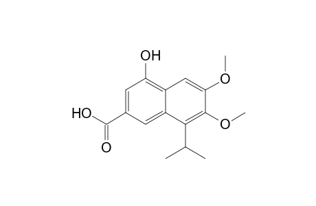 4-Hydroxy-6,7-dimethoxy-8-propan-2-yl-2-naphthalenecarboxylic acid