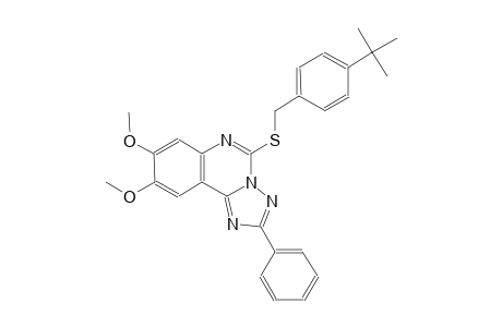 5-[(4-tert-butylbenzyl)sulfanyl]-8,9-dimethoxy-2-phenyl[1,2,4]triazolo[1,5-c]quinazoline