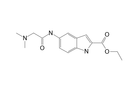 ETHYL-5-[2-(DIMETHYLAMINO)-ACETYLAMINO]-1H-INDOLE-2-CARBOXYLATE