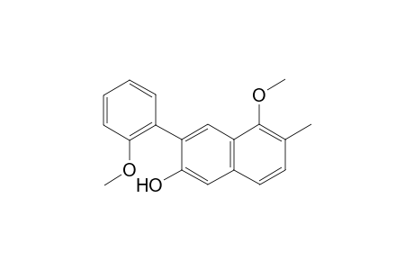 5-Methoxy-3-(2-methoxyphenyl)-6-methylnaphthalen-2-ol