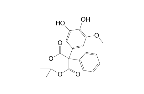 5-(3,4-Dihydroxy-5-methoxyphenyl)-2,2-dimethyl-5-phenyl-1,3-dioxane-4,6-dione
