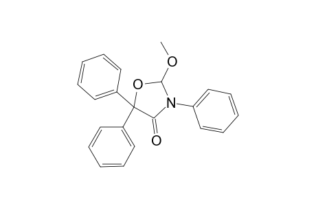 4-Oxazolidinone, 2-methoxy-3,5,5-triphenyl-