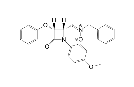 1-(p-Methoxyphenyl)-3-phenyloxy-4-oxoazetidine-2-N-benzylN-methylenenitrone