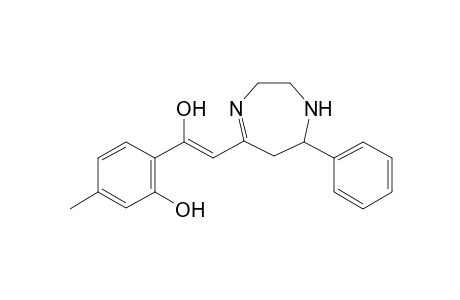 2-[1-Hydroxy-2-(7-phenyl-2,3,6,7-tetrahydro-1H-[1,4]diazepin-5-yl)-vinyl]-5-methyl-phenol