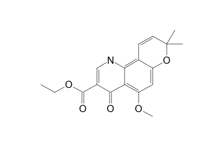 ETHYL-(5-METHOXY-8,8-DIMETHYL-4-OXO-4,8-DIHYDRO-1H-PYRANO-[2,3-H]-QUINOLIN-3-YL)-CARBOXYLATE