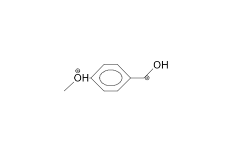 P-Anisyl-hydroxy-carbenium dication