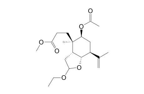 Methyl (1R,2R,3S,5S,6S)-3-[3-acetoxy-8-ethoxy-5-isopropenyl-2-methyl-7-oxabicyclo[4.3.0]non-2-yl]propionate