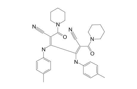 (Z,Z)-1,4-DICYANO-2,3-DI-(PARA-TOLYL)-AMINOBUTADIENE-1,4-DICARBOXYLIC-ACID-PIPERIDIDE