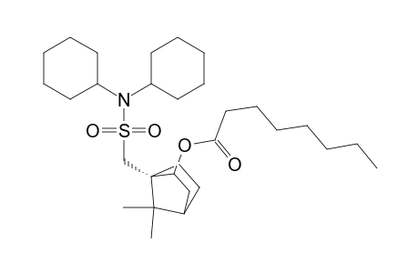 Octanoic acid, 1-[[(dicyclohexylamino)sulfonyl]methyl]-7,7-dimethylbicyclo[2.2.1]hept-2-yl ester, (1S-exo)-