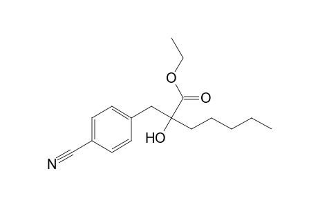 Ethyl 3-(4-cyanophenyl)-2-hydroxy-2-pentylpropanoate