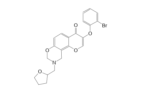 4H,8H-pyrano[2,3-f][1,3]benzoxazin-4-one, 3-(2-bromophenoxy)-9,10-dihydro-9-[(tetrahydro-2-furanyl)methyl]-
