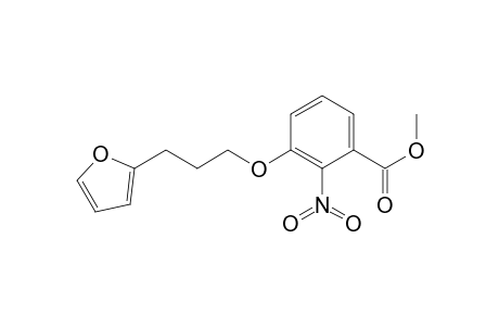 Benzoic acid, 3-[3-(2-furanyl)propoxy]-2-nitro-, methyl ester
