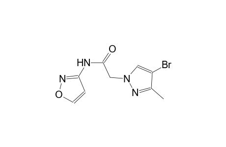 2-(4-bromo-3-methyl-1H-pyrazol-1-yl)-N-(3-isoxazolyl)acetamide