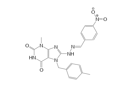 4-nitrobenzaldehyde [3-methyl-7-(4-methylbenzyl)-2,6-dioxo-2,3,6,7-tetrahydro-1H-purin-8-yl]hydrazone