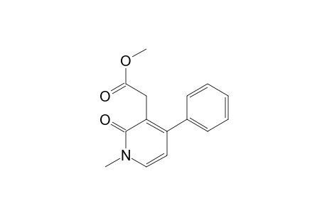 3-Pyridineacetic acid, 1,2-dihydro-1-methyl-2-oxo-4-phenyl-, methyl ester