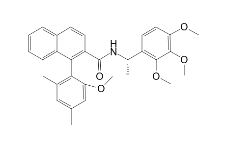 (P,1"S)-1-(2'-Methoxy-4',6'-dimethylphenyl)-2-naphthoic acid 1"-(2"',3"',4"'-trimethoxyphenyl)ethylamide