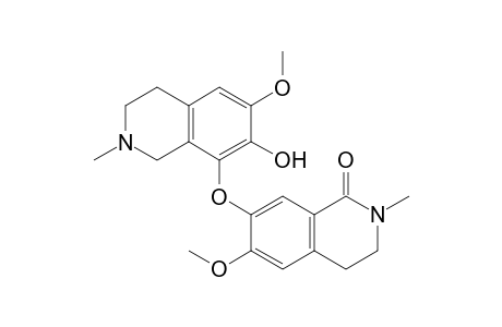 3',4'-Dihydro-6'-methoxy-7'-[1,2,3,4-tetrahydro-7-hydroxy-6-methoxy-2-methyl-(isoquinolin-8"-yl)oxy]-2'-methyl-1'(2H)-isoquinolinone