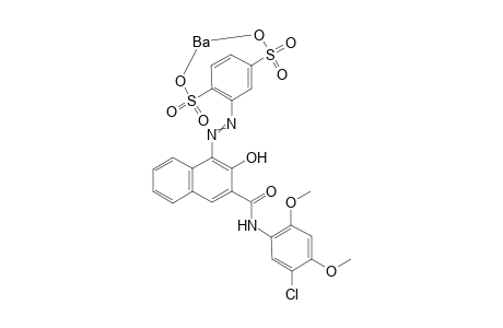 2-Amino-p-benzoldisulfonic acid->5'-chloro-3-hydroxy-2',4'-dimethoxy-2-naphthanilide/Ba salt