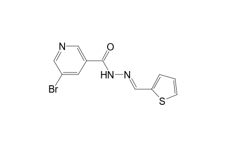 5-Bromanyl-N-[(E)-thiophen-2-ylmethylideneamino]pyridine-3-carboxamide