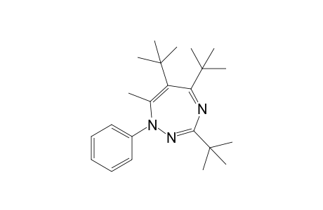3,5,6-tris(t-Butyl)-7-methyl-1-phenyl-1H-1,2,4-triazepine