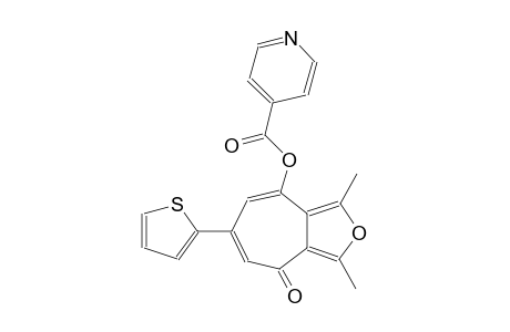 1,3-dimethyl-4-oxo-6-(2-thienyl)-4H-cyclohepta[c]furan-8-yl isonicotinate