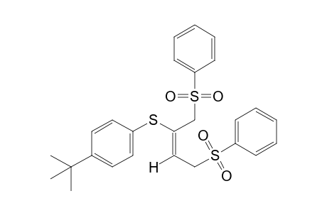 (E)-1,4-bis(phenylsulfonyl)-2-[(p-tert-butylphenyl)thio]-2-butene
