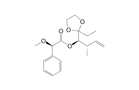 (R,1'R,2'S)-Methoxyphenylacetic acid 1-(2-ethyl-[1,3]-dioxolan-2-yl)-2-methylbut-3-enyl ester