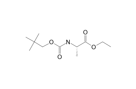 L-Alanine, N-neopentyloxycarbonyl-, ethyl ester