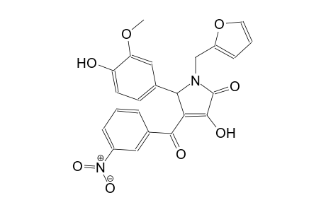 1-(2-furylmethyl)-3-hydroxy-5-(4-hydroxy-3-methoxyphenyl)-4-(3-nitrobenzoyl)-1,5-dihydro-2H-pyrrol-2-one