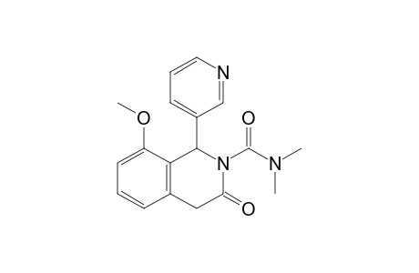 3-keto-8-methoxy-N,N-dimethyl-1-(3-pyridyl)-1,4-dihydroisoquinoline-2-carboxamide