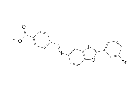 methyl 4-((E)-{[2-(3-bromophenyl)-1,3-benzoxazol-5-yl]imino}methyl)benzoate