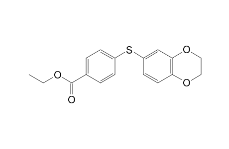 Ethyl 4-((2,3-dihydrobenzo[b][1,4]dioxin-6-yl)thio)benzoate