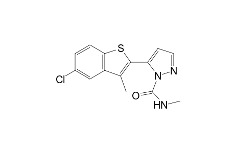 5-(5-chloro-3-methylbenzo[b]thien-2-yl)-N-methylpyrazole-1-carboxamide