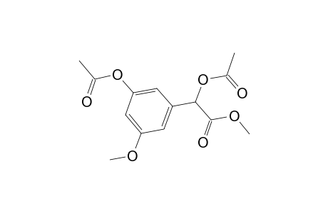 Benzeneacetic acid, .alpha.,3-bis(acetyloxy)-5-methoxy-, methyl ester