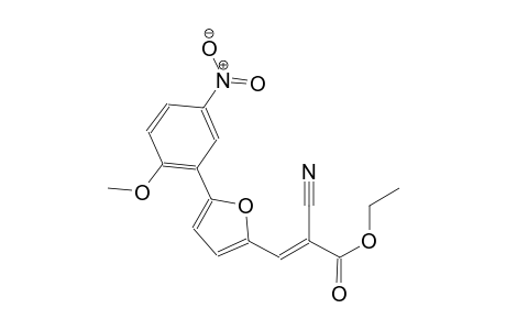 ethyl (2E)-2-cyano-3-[5-(2-methoxy-5-nitrophenyl)-2-furyl]-2-propenoate