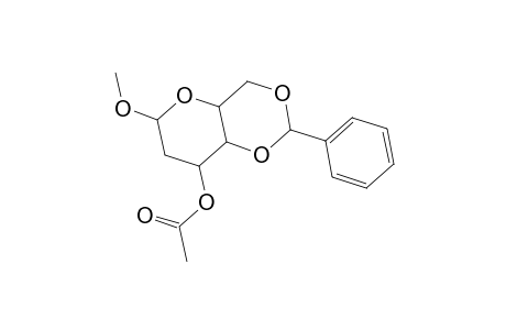 Methyl 3-O-acetyl-4,6-O-benzylidene-2-deoxyhexopyranoside