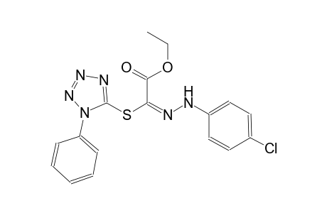 ethyl (2E)-[(4-chlorophenyl)hydrazono][(1-phenyl-1H-tetraazol-5-yl)sulfanyl]ethanoate