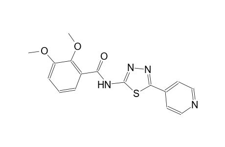 2,3-dimethoxy-N-[5-(4-pyridinyl)-1,3,4-thiadiazol-2-yl]benzamide