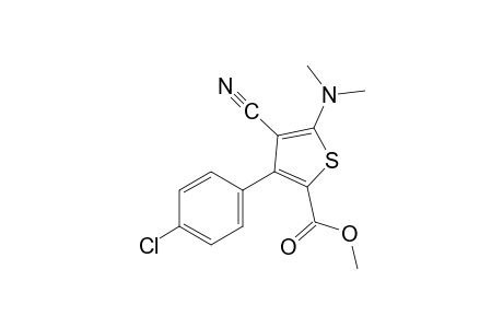 3-(p-chlorophenyl)-4-cyano-5-(dimethylamino)-2-thiophenecarboxylic acid, methyl ester