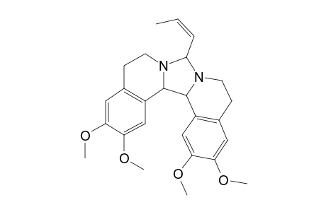 5,6,10,11,15b,15c-Hexahydro-8-(prop-1-enyl)-2,3,13,14-tetramethoxy-8H-imidazo[5,1-a:4,3-a']diisoquinoline